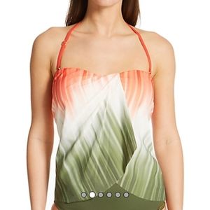 Vince Camuto Dip Dye Draped Bandini Swim Top